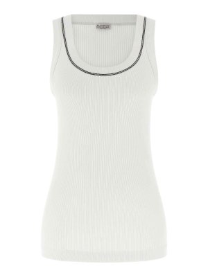 BRUNELLO CUCINELLI: トップス＆タンクトップ - トップ/タンクトップ - 白