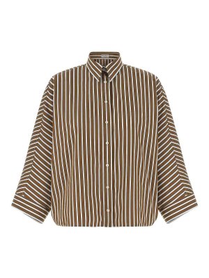 BRUNELLO CUCINELLI: Camisas - Camisa - Marrón