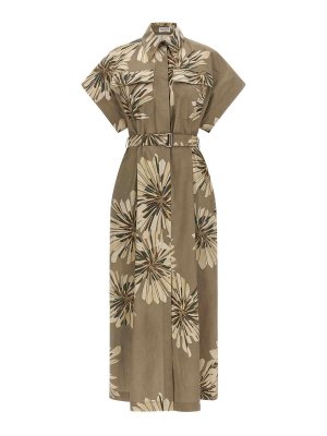 BRUNELLO CUCINELLI: short dresses - Chemisier Dress