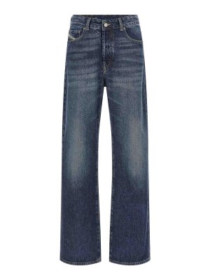 DIESEL: ストレートジーンズ - ストレートジーンズ - ブルー