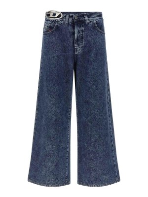 DIESEL: ストレートジーンズ - ストレートジーンズ - ブルー