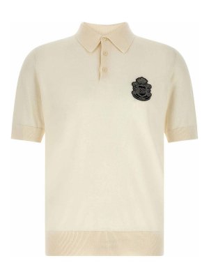DOLCE & GABBANA: polo shirts - Patch Polo Shirt