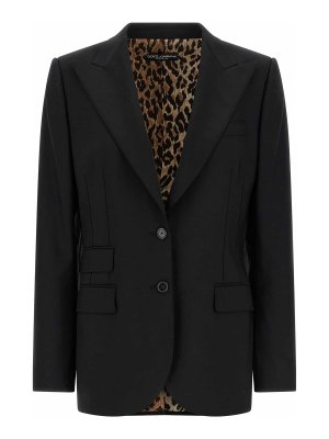 DOLCE & GABBANA: Blazer - Blazer - Negro