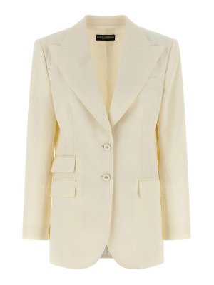 DOLCE & GABBANA: ブレザー - ブレザー - 白