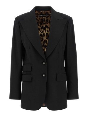 DOLCE & GABBANA: Blazer - Blazer - Negro