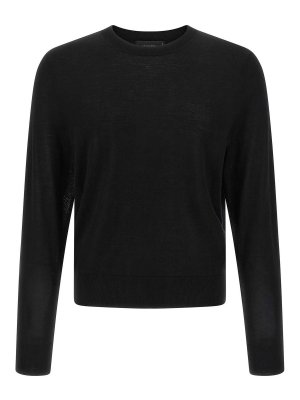 DSQUARED2: Strickpullover mit Rundhalsausschnitt - Rundhalspullover - Schwarz