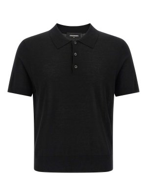 DSQUARED2: polo shirts - Wool Polo Shirt