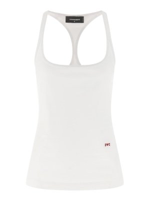 DSQUARED2: Tops & Débardeurs - Top - Blanc