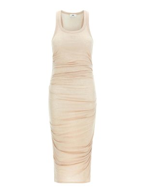 ELISABETTA FRANCHI: ニーレングスドレス - 膝丈ドレス - ベージュ