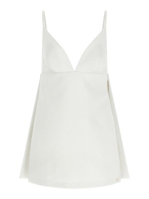 ELISABETTA FRANCHI: Vestidos media pierna - Vestido Midi - Blanco