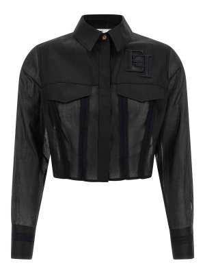 ELISABETTA FRANCHI: シャツ - シャツ - 黒