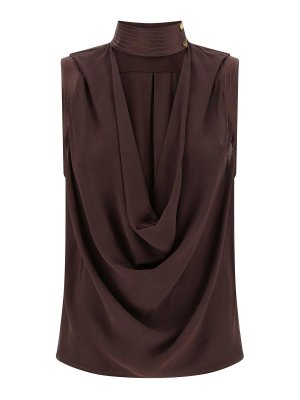 ELISABETTA FRANCHI: Tops & Tank tops - Draped Top