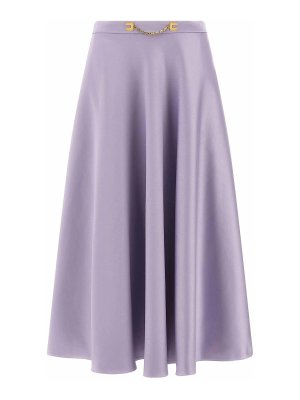ELISABETTA FRANCHI: ニーレングススカート＆ミディ丈 - 膝丈/ミディスカート - 紫