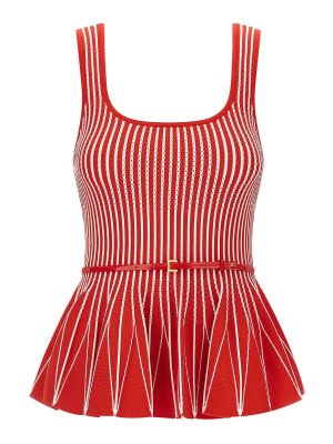 ELISABETTA FRANCHI: トップス＆タンクトップ - トップ/タンクトップ - 赤