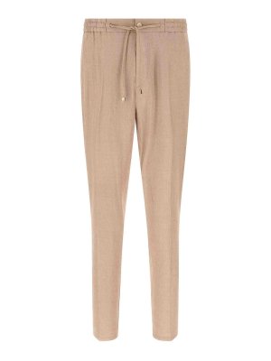 ETRO: tracksuit bottoms - Flamed Linen Joggers