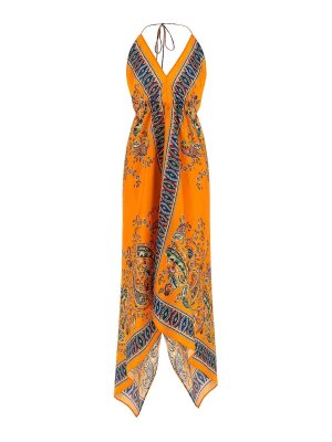 ETRO: ニーレングスドレス - 膝丈ドレス - オレンジ