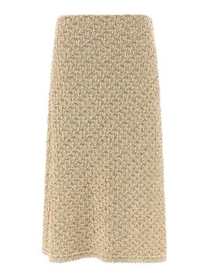 FABIANA FILIPPI: gonne al ginocchio  e longuette - Gonna in Tweed Effetto Denim