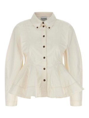 GANNI: camicie - Camicia peplo