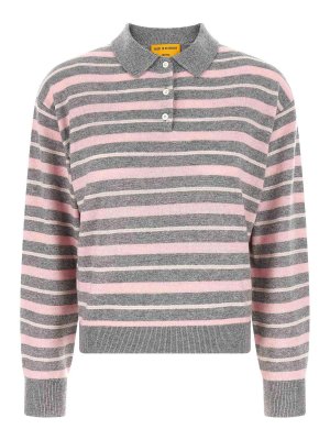 GUEST IN RESIDENCE: polo shirts - Clloegiate Stripe Polo Sweater