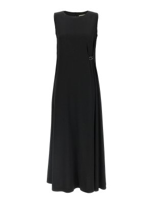 HERNO: knee length dresses - Fluid Diagonal Dress