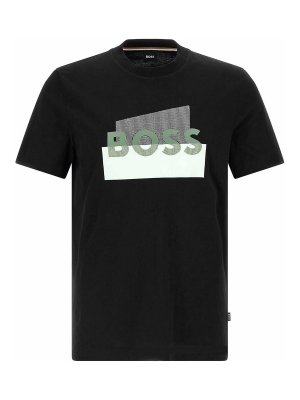 Hugo Boss: Camisetas - Camiseta - Negro