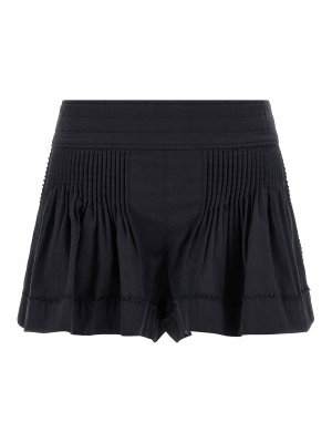 ISABEL MARANT: トラウザーショーツ - ショートパンツ - 黒