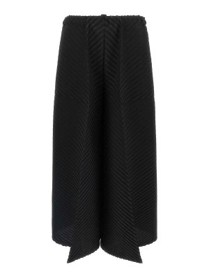 ISSEY MIYAKE: カジュアルトラウザー - カジュアルパンツ - 黒