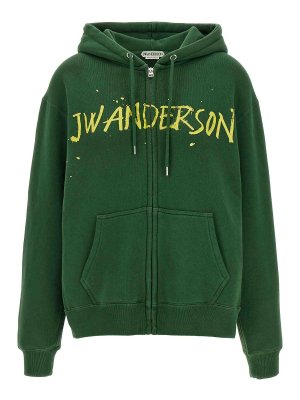 J.W. ANDERSON: Felpe e maglie - Felpa con cappuccio stampata