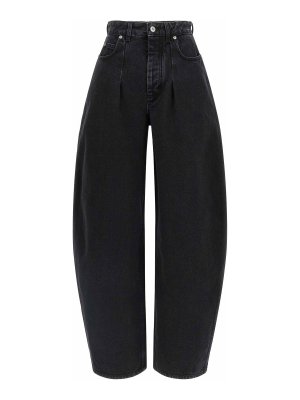 JACQUEMUS: Jeans Rectos - Vaqueros Rectos - Negro