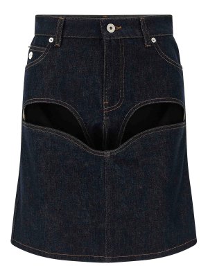 JEAN PAUL GAULTIER: Mini jupes - Mini Jupe - Bleu