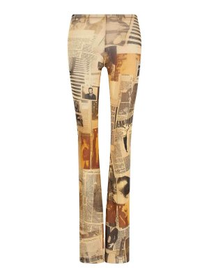 JEAN PAUL GAULTIER: カジュアルトラウザー - カジュアルパンツ - マルチカラー