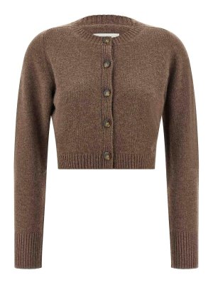LOULOU STUDIO: カーディガン - カーディガン - ブラウン