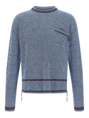 Marni: Pull col rond - Pull Col Rond - Bleu Clair