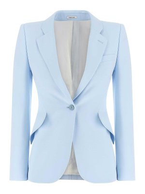 ALEXANDER MCQUEEN: Blazer - Blazer - Hellblau