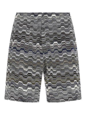 MISSONI: Trousers Shorts - Irregular Zigzag Bermuda Shorts