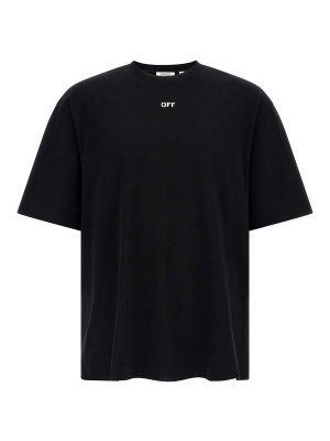 OFF-WHITE: t-shirt - T-shirt  spray con freccia 3D