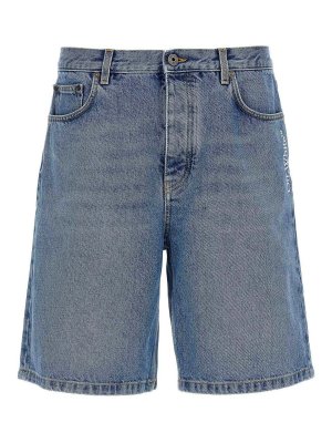 OFF-WHITE: Hosen Shorts - Shorts - Blau