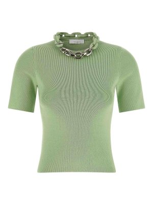 RABANNE: t-shirt - T-shirt  con catena