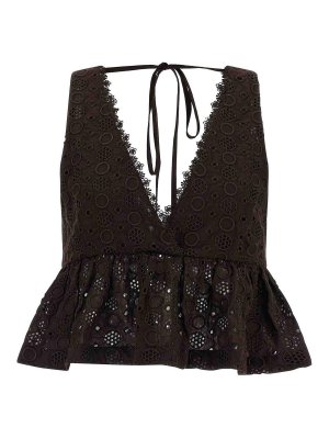 Pinko: Tops & Débardeurs - Top - Marron