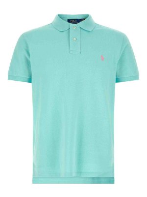 POLO RALPH LAUREN: Polos  - Polo - Bleu Clair