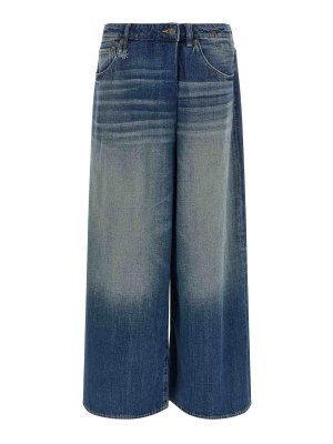 R13: Jeans à jambe droite - Jean Droit - Bleu