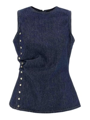 ROTATE Birger Christensen: Tops & Débardeurs - Top - Bleu