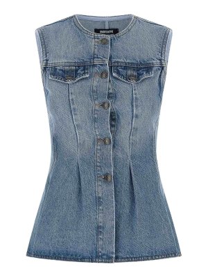ROTATE Birger Christensen: flared jeans - Flared Denim Top
