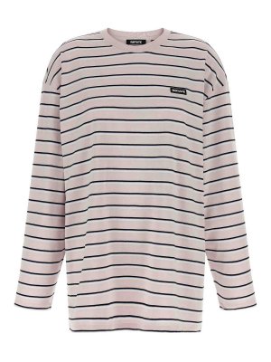 ROTATE Birger Christensen: t-shirts - Striped T-Shirt