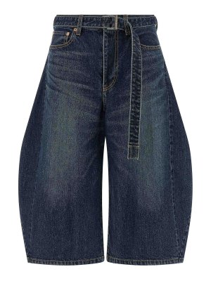 Sacai: Shorts - Shorts - Azul