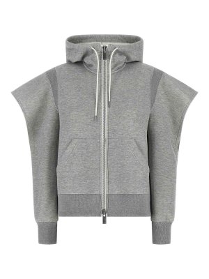 Sacai: Felpe e maglie - Felpa con cappuccio in spugna