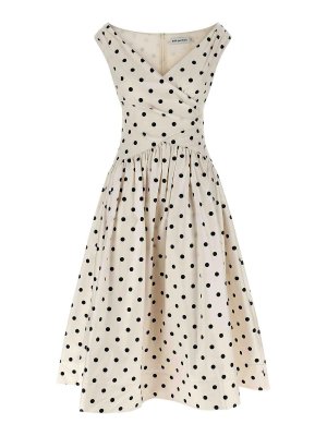 Self Portrait: Robe longueur genou - Robe Au Genou - Blanc