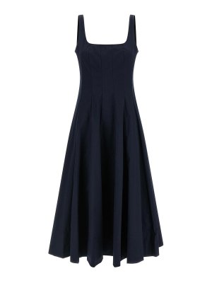 STAUD: knee length dresses - Wells Dress