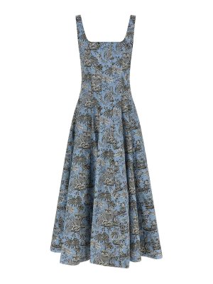 STAUD: knee length dresses - Wells Dress