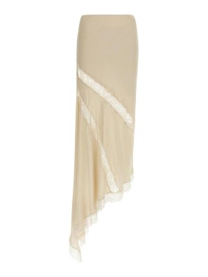 THE ANDAMANE: Faldas media pierna y semilargas - Falda Semilarga - Beis